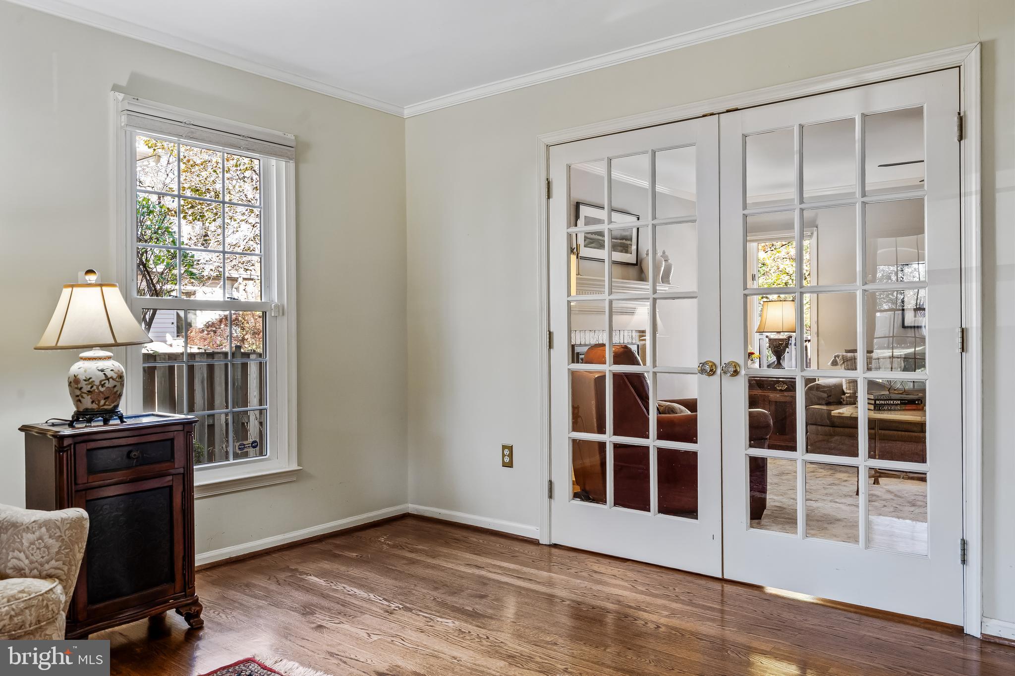 2716 Glencroft Road Vienna, VA 22181 - Photo 8 of 66 a view of workspace with wooden floor and windows