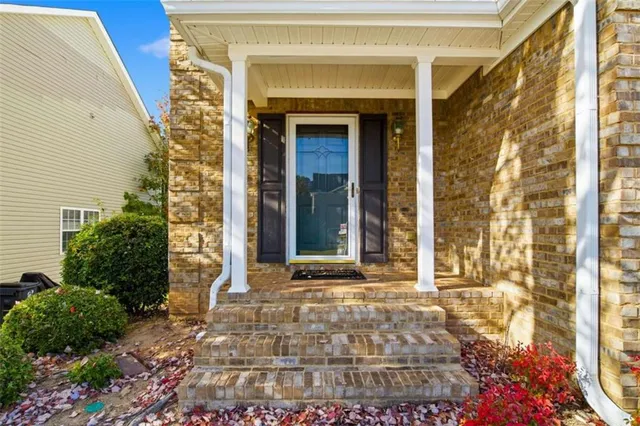 a view of a door with a door and a outdoor space