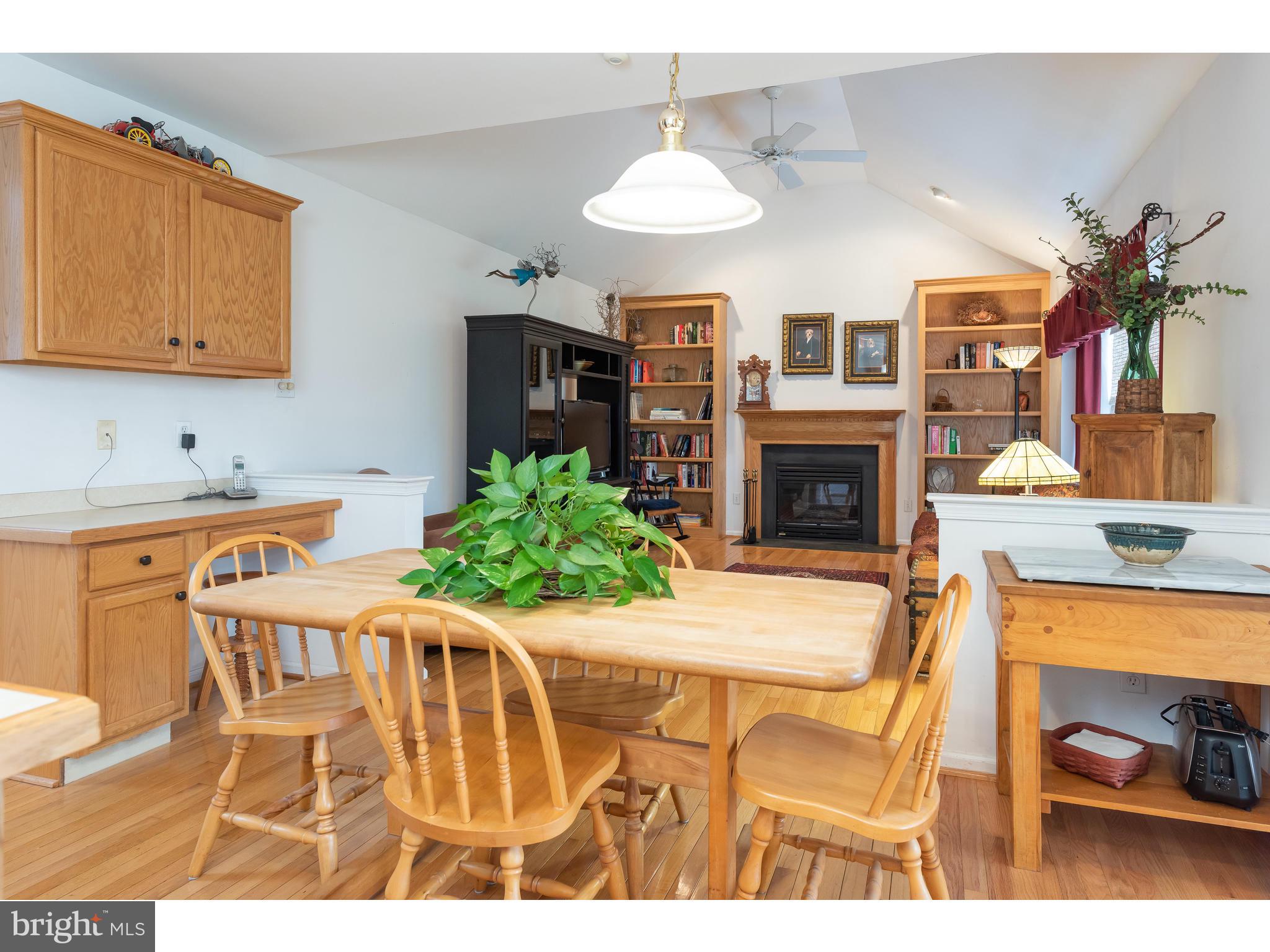 Kitchen opens to  family room