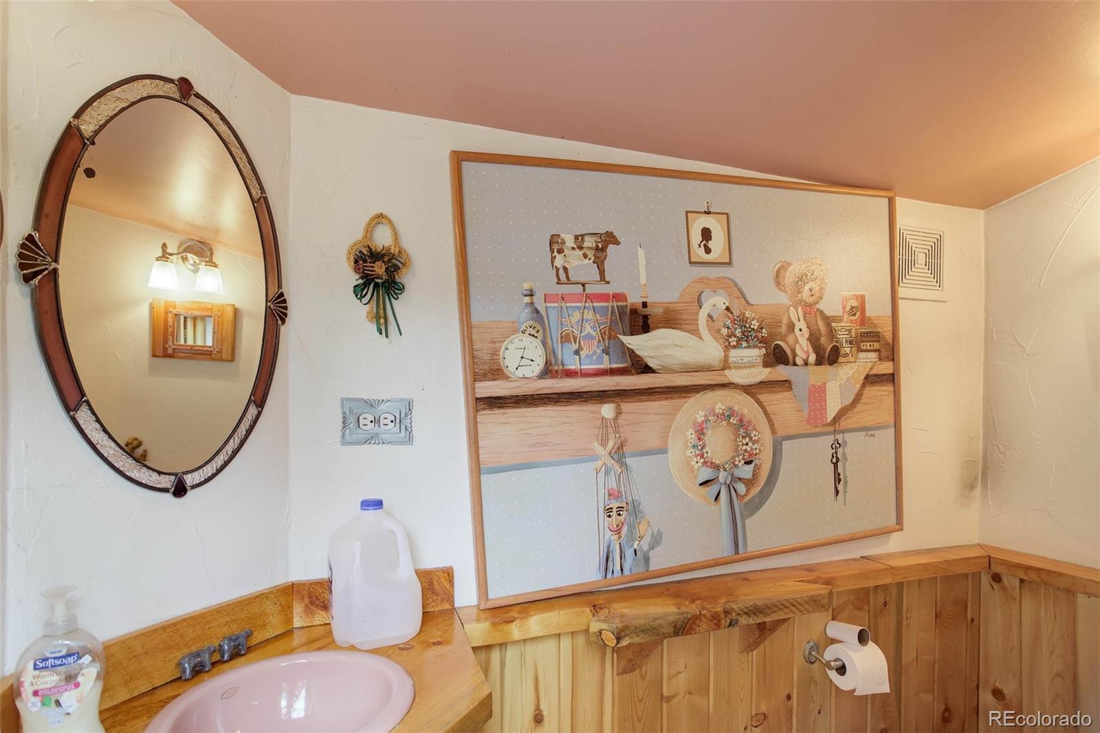 Undisclosed Address Bailey, CO 80421 - Photo 14 of 21 a bathroom with a sink mirror and vanity