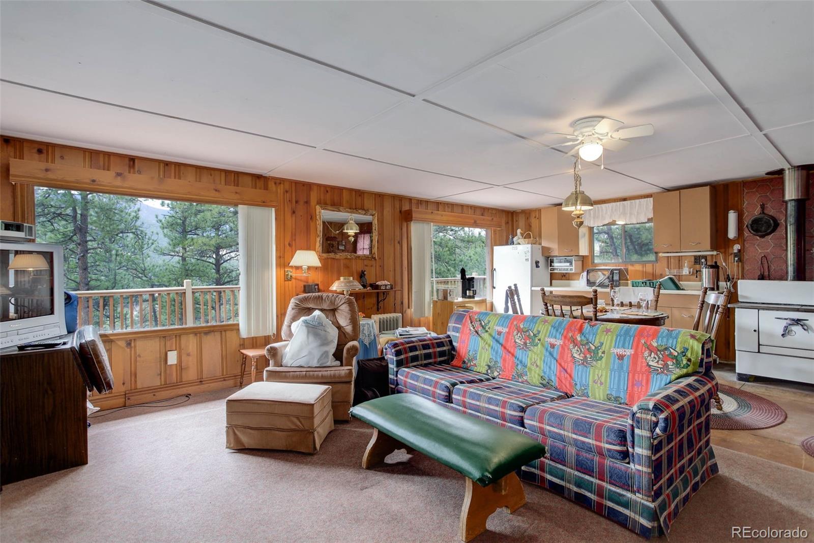 Undisclosed Address Bailey, CO 80421 - Photo 4 of 21 a living room with furniture and a dining table