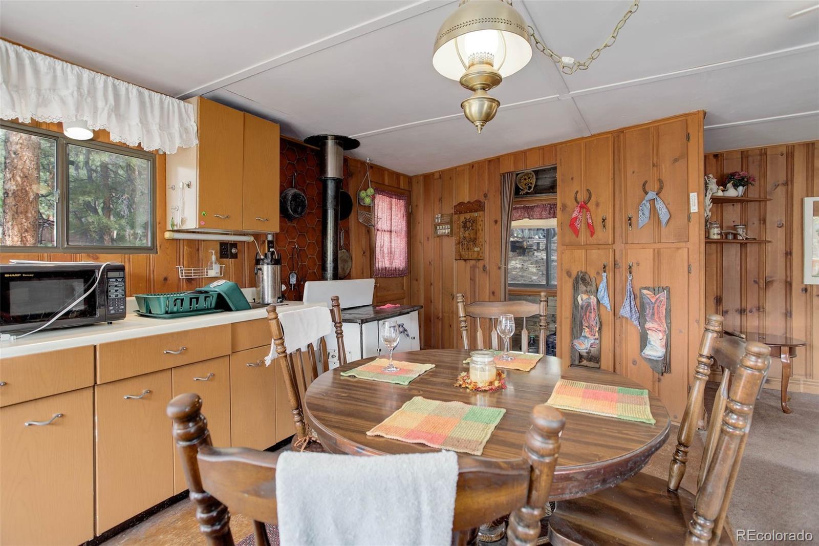 Undisclosed Address Bailey, CO 80421 - Photo 9 of 21 a view of a dining room with furniture window and outside view