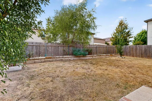 a backyard of a house