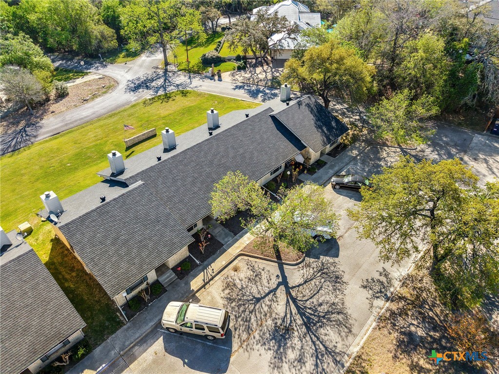 1015 Old Mill Road, Unit 4D Salado, TX 76571 - Photo 19 of 22 an aerial view of a house with a swimming pool