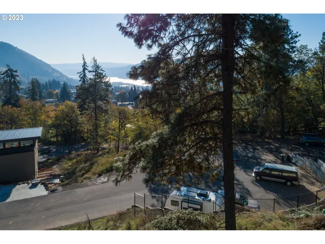 a view of outdoor space yard and mountain view