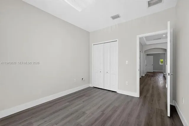 wooden floor in an empty room