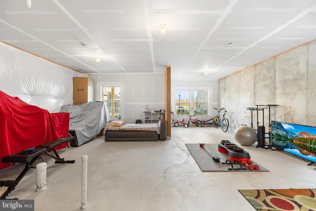 a bedroom with furniture