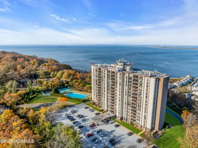 a view of lake with beach