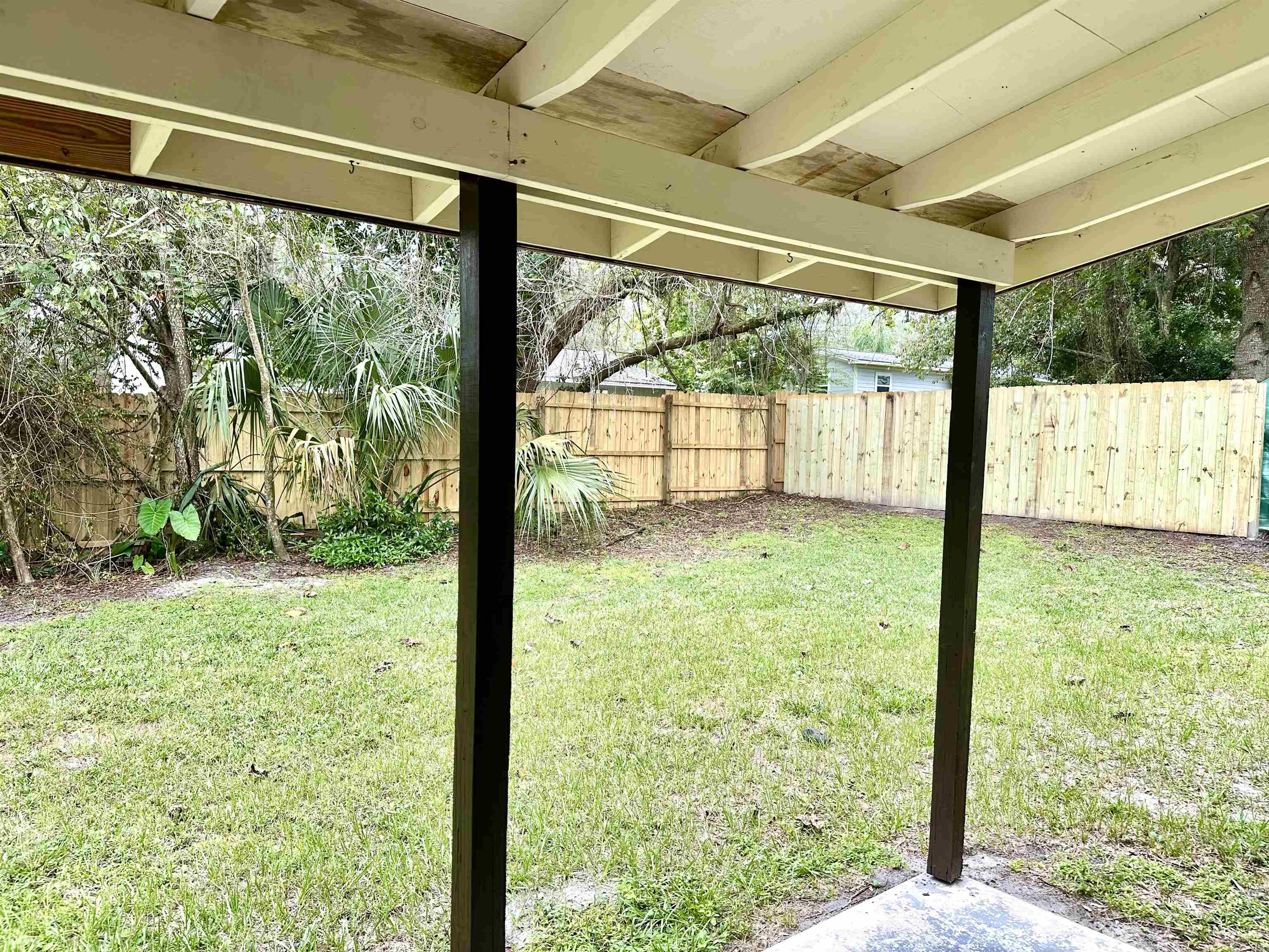 120 Vassar Road St. Augustine South, FL 32086 - Photo 22 of 24 a view of a porch with a big yard