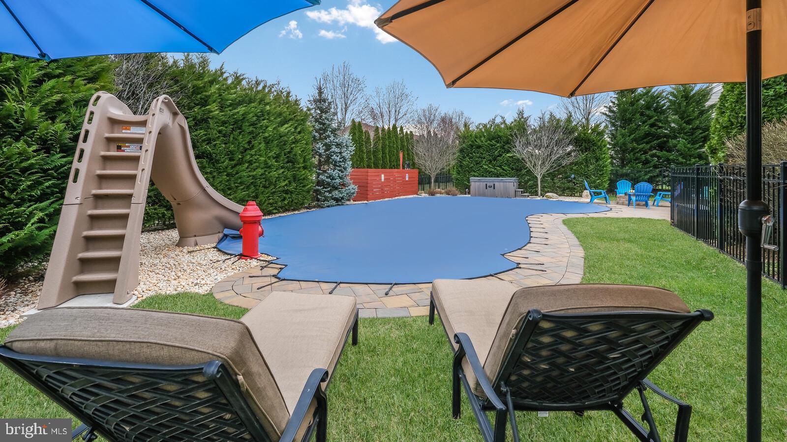 3333 Lancashire Road Furlong, PA 18925 - Photo 54 of 65 Swimming Pool with water slide