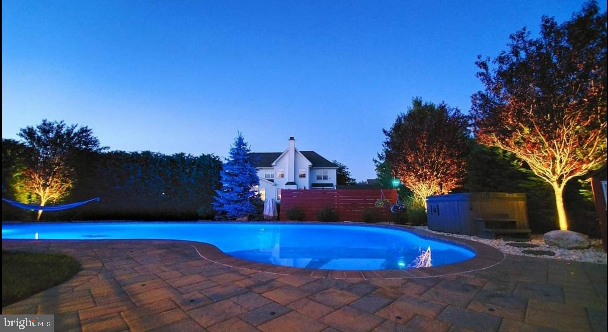 3333 Lancashire Road Furlong, PA 18925 - Photo 61 of 65 Great Pool Patio @ Night