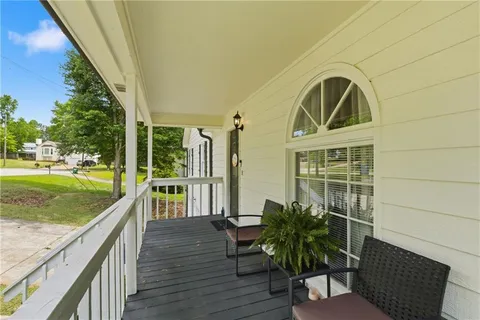 a house view with a seating space