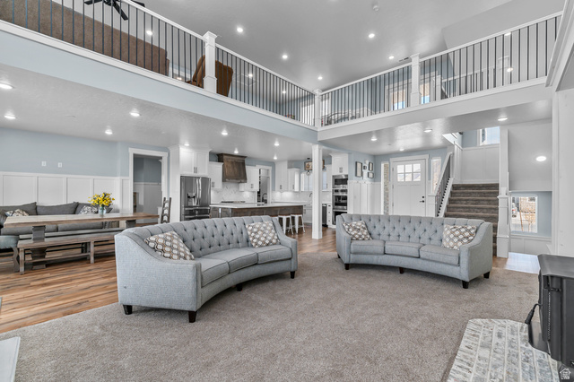1426 South 1450th Street West Mapleton, UT 84664 - Photo 4 of 50 Vaulted ceilings with recessed lighting define this spacious open-concept interior