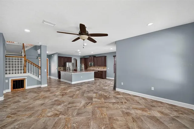 a view of a livingroom with a fireplace