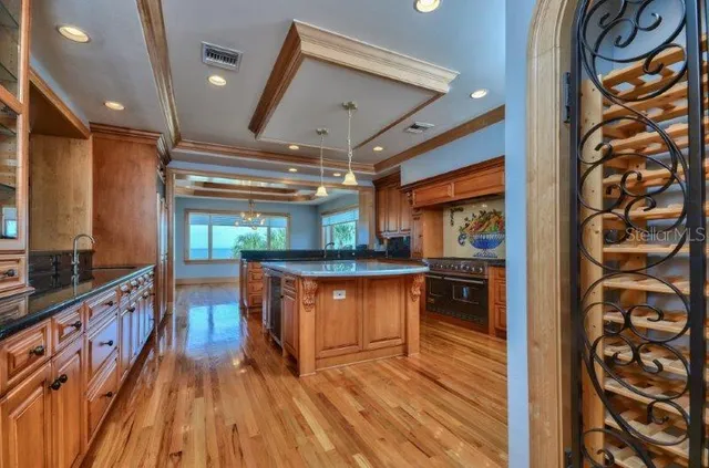 a view of a swimming pool with an outdoor space and seating area