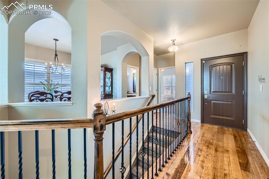 2553 Cinnabar Road Colorado Springs, CO 80921 - Photo 4 of 27 a view of gallery with wooden floor
