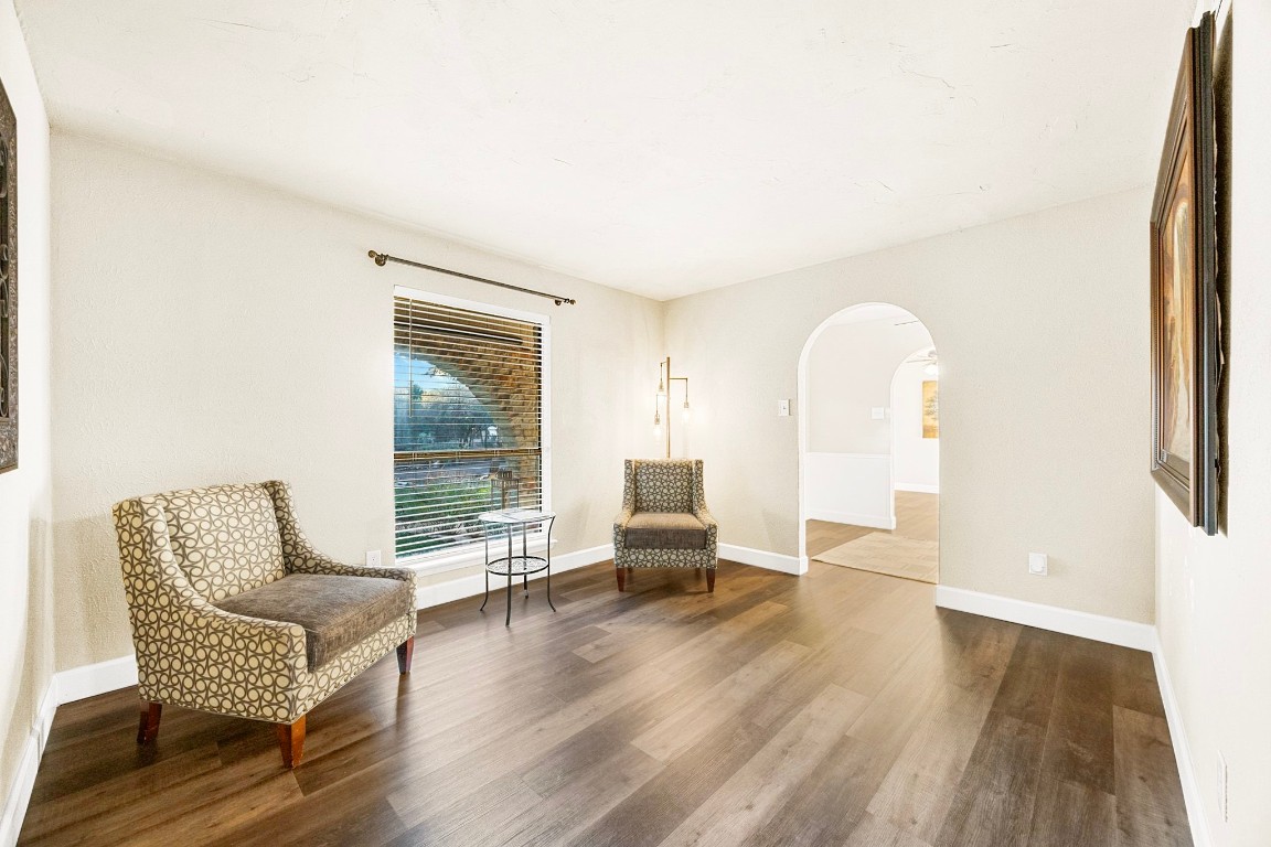 4203 Azul Court Georgetown, TX 78628 - Photo 17 of 38 a living room with furniture and wooden floor