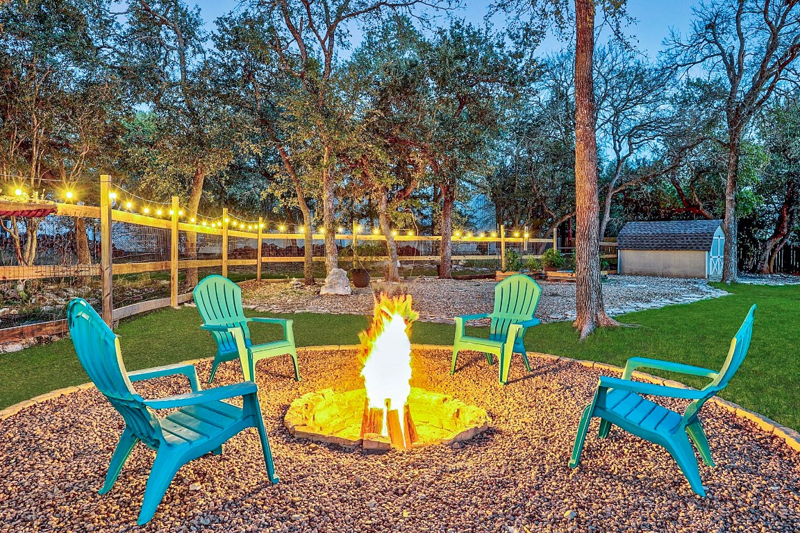 4203 Azul Court Georgetown, TX 78628 - Photo 3 of 38 a view of a backyard with sitting area