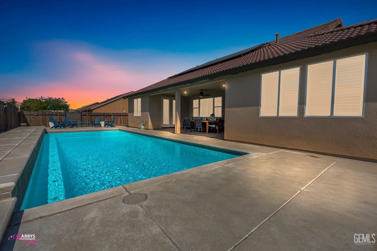 Undisclosed Address Bakersfield, CA 93314 - Photo 37 of 40 a view of a backyard with a patio