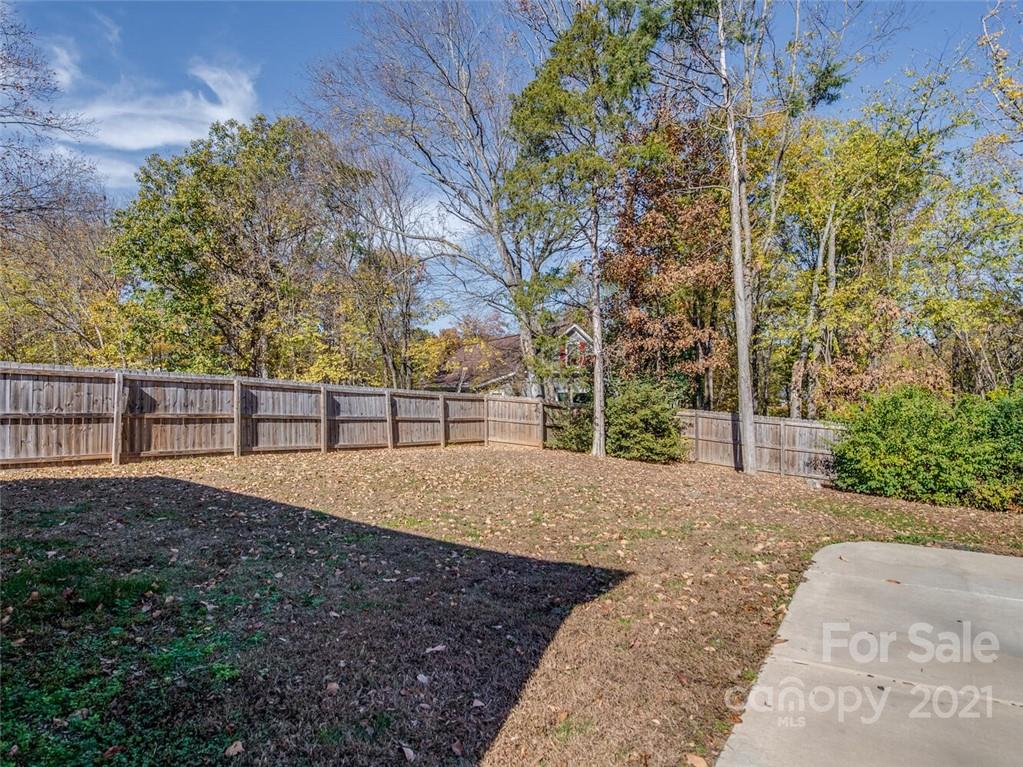 4312 Truscott Road Charlotte, NC 28226 - Photo 27 of 31 a view of a backyard with large trees