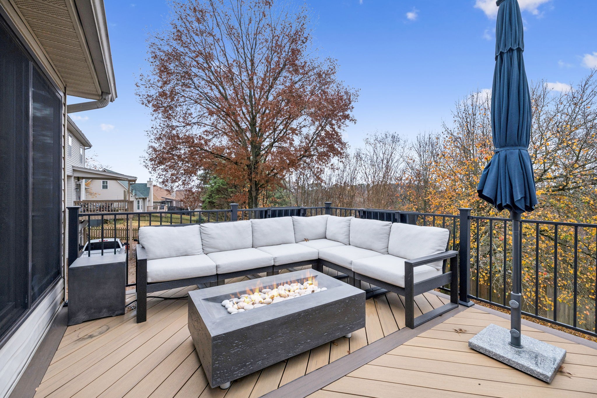 225 Burgandy Hill Road Nashville, TN 37211 - Photo 11 of 32 a view of a couches on the deck in front of house