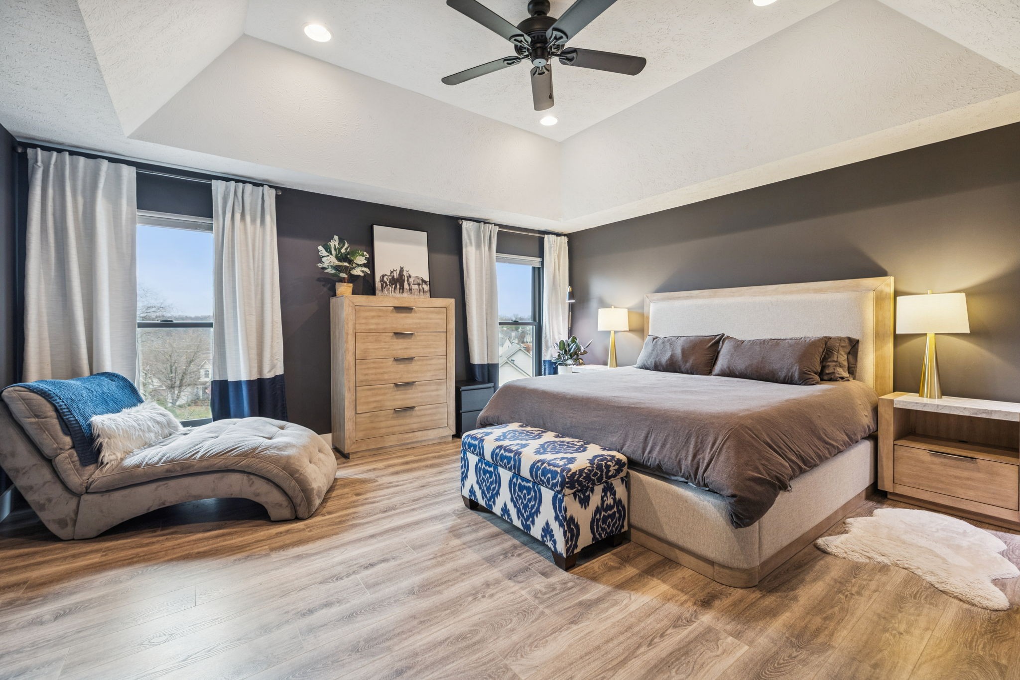 225 Burgandy Hill Road Nashville, TN 37211 - Photo 12 of 32 a bedroom with a bed and ceiling fan