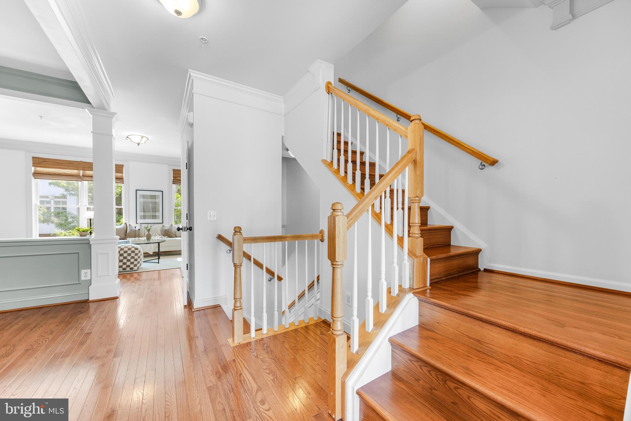 1436 Steuart Street Baltimore, MD 21230 - Photo 33 of 56 a view of entryway and hall with wooden floor