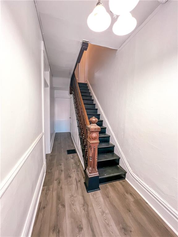 2414 East Carson Street, Unit 2 Pittsburgh, PA 15203 - Photo 2 of 15 a view of entryway and hall with wooden floor