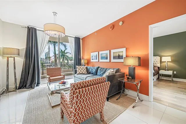 a view of a balcony with plants