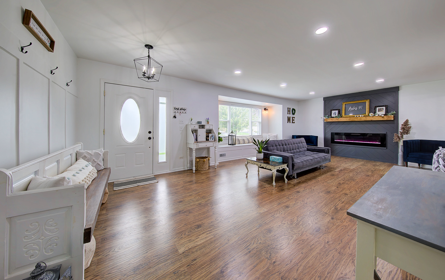 1419 Trailside Drive Beecher, IL 60401 - Photo 5 of 28 a living room with furniture and a wooden floor