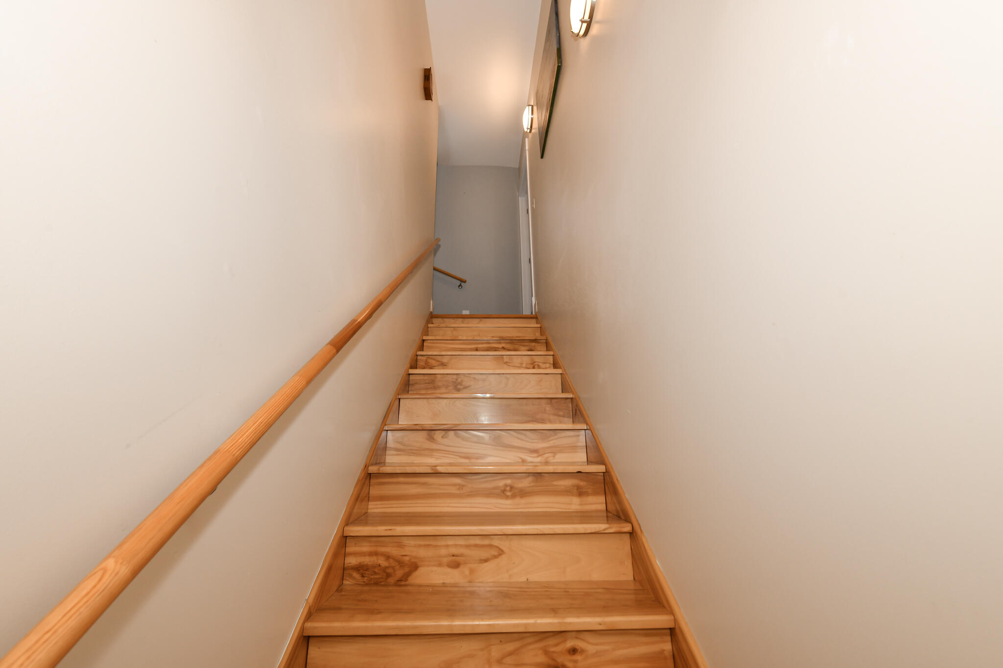 4222 Maple Drive Delavan, WI 53115 - Photo 10 of 38 Birch staircase made out of tree from backyard.