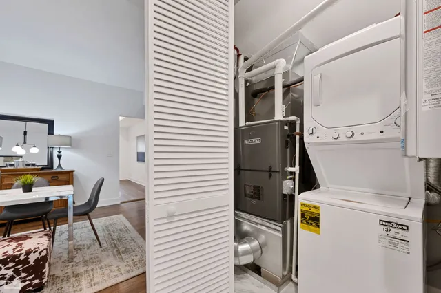 a room with storage and utility