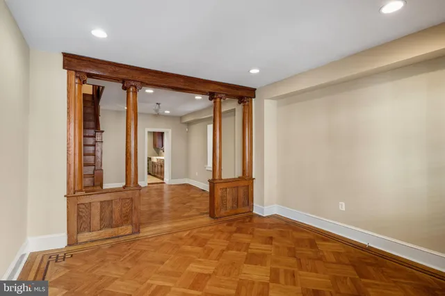 a view of an empty room