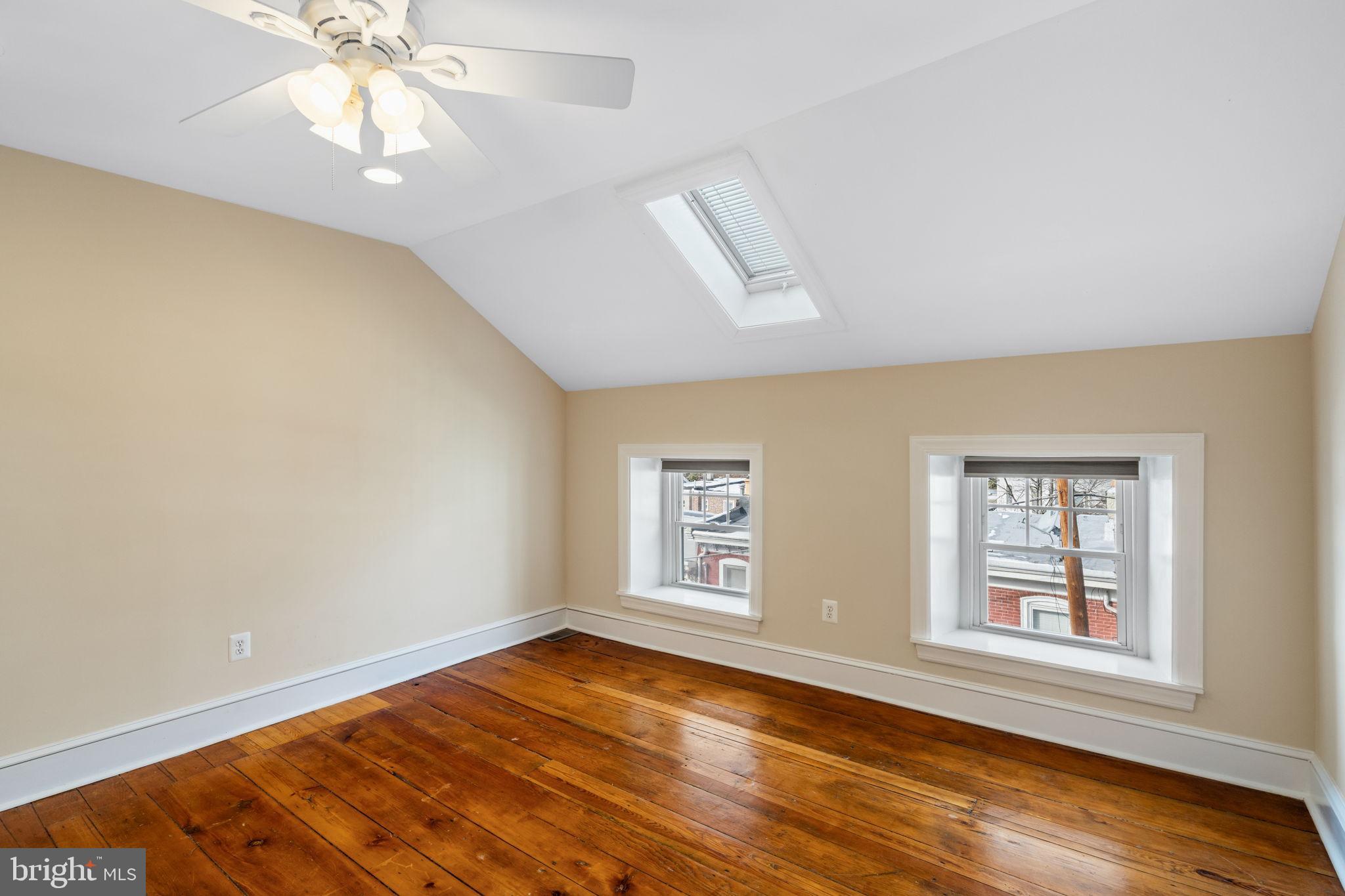 337 Carson Street Philadelphia, PA 19128 - Photo 27 of 36 a view of empty room with wooden floor and fan