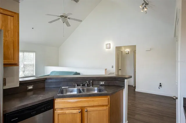 a bathroom with a sink a vanity and a mirror