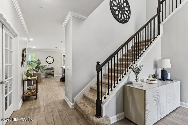 a room with furniture and window