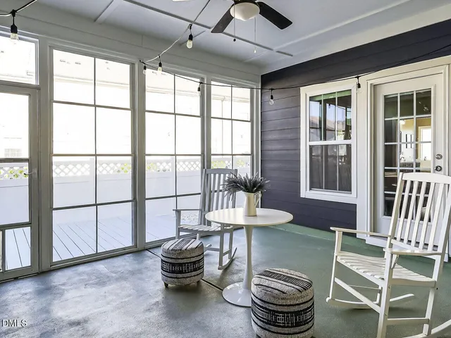a room with furniture and a window
