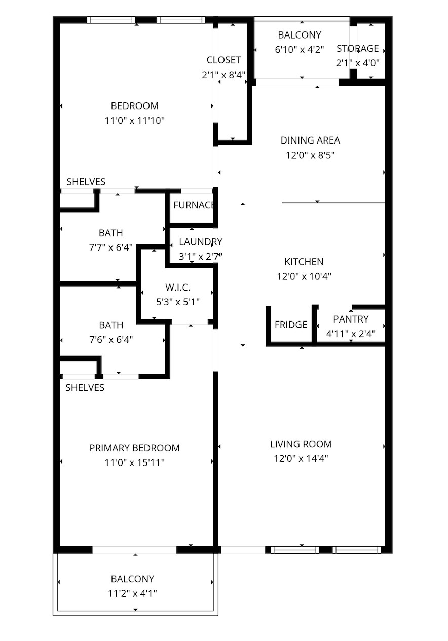 2801 Rio Grande Street, Unit 203 Austin, TX 78705 - Photo 25 of 25 Well-designed, functional floor plan.