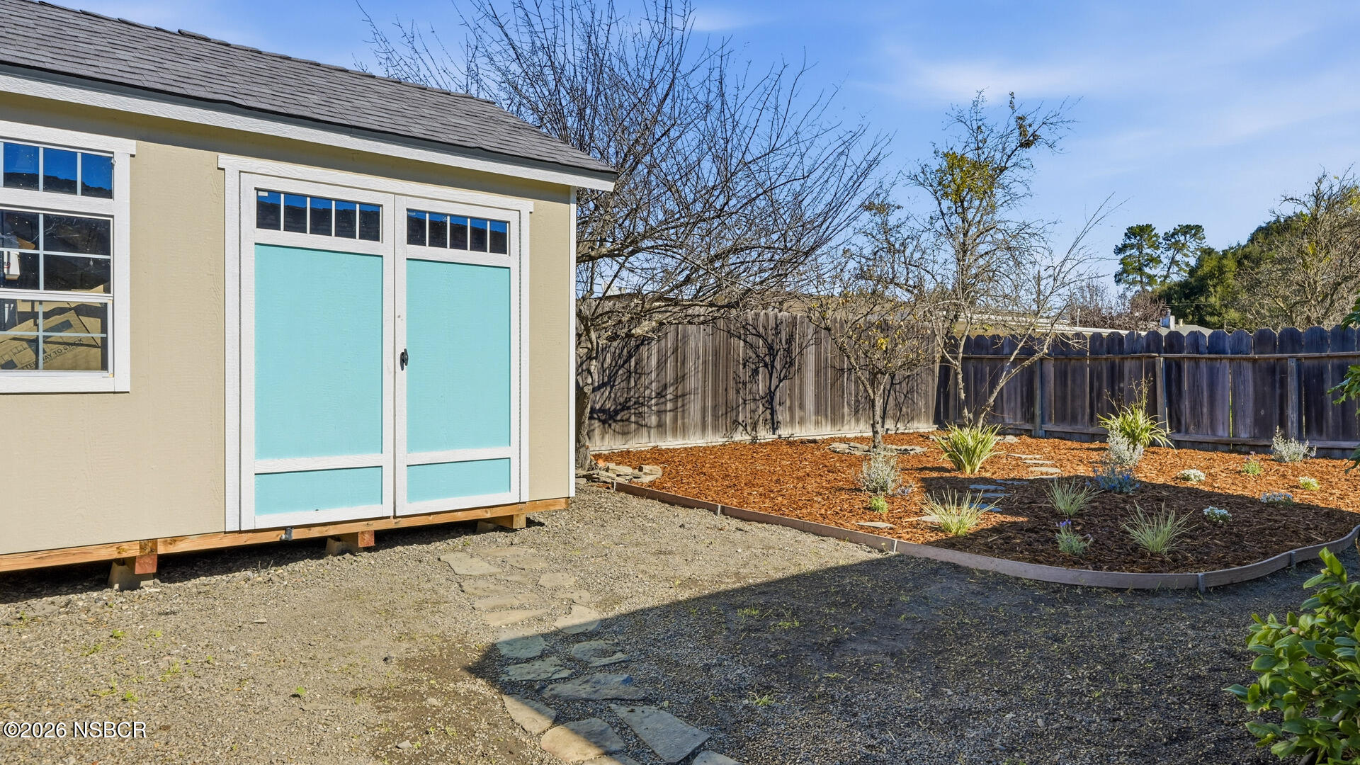 545 Perkins Street Los Alamos, CA 93440 - Photo 41 of 49 a view of backyard with swimming pool and seating space