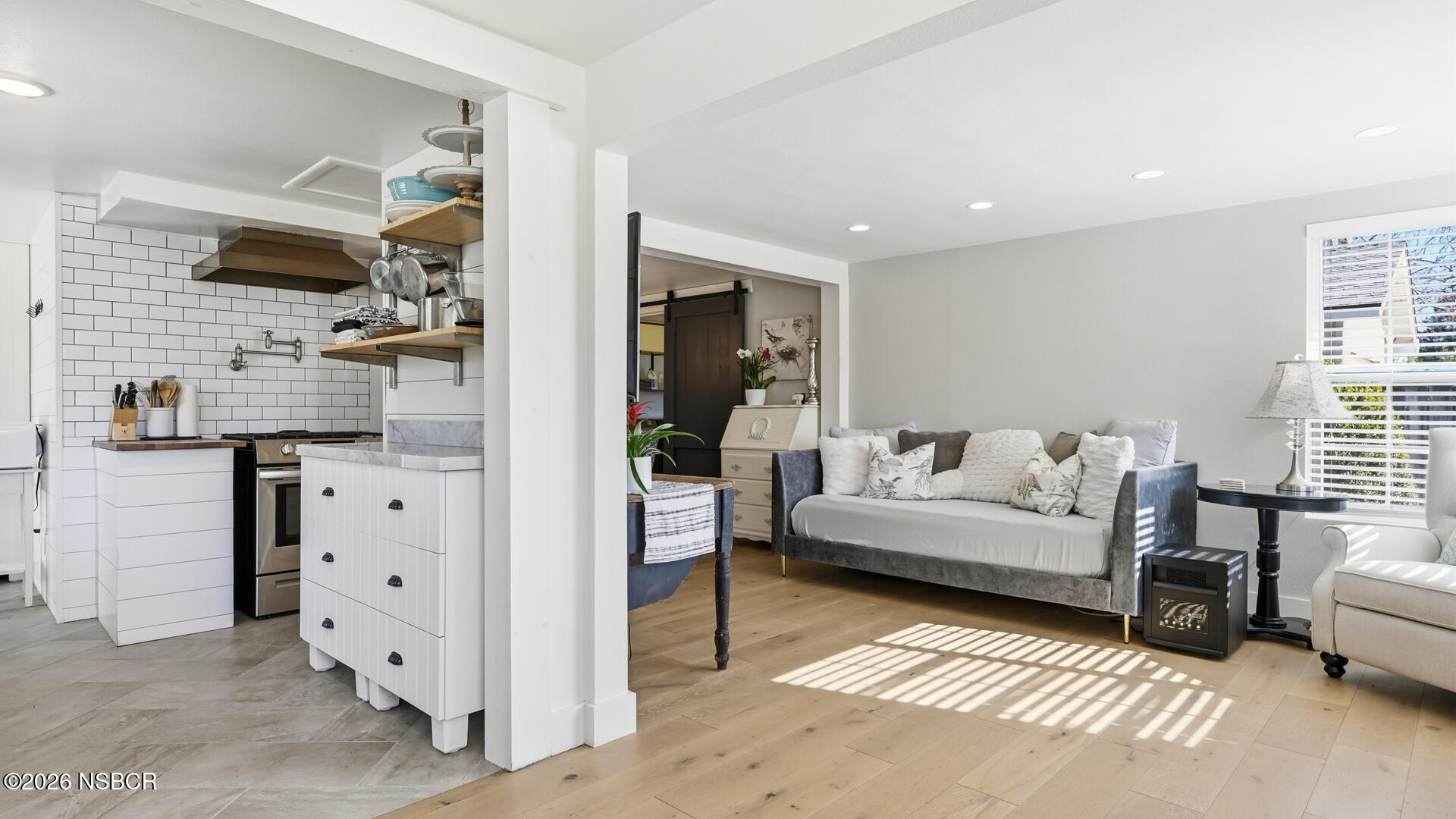 545 Perkins Street Los Alamos, CA 93440 - Photo 7 of 49 a living room with furniture and a flat screen tv