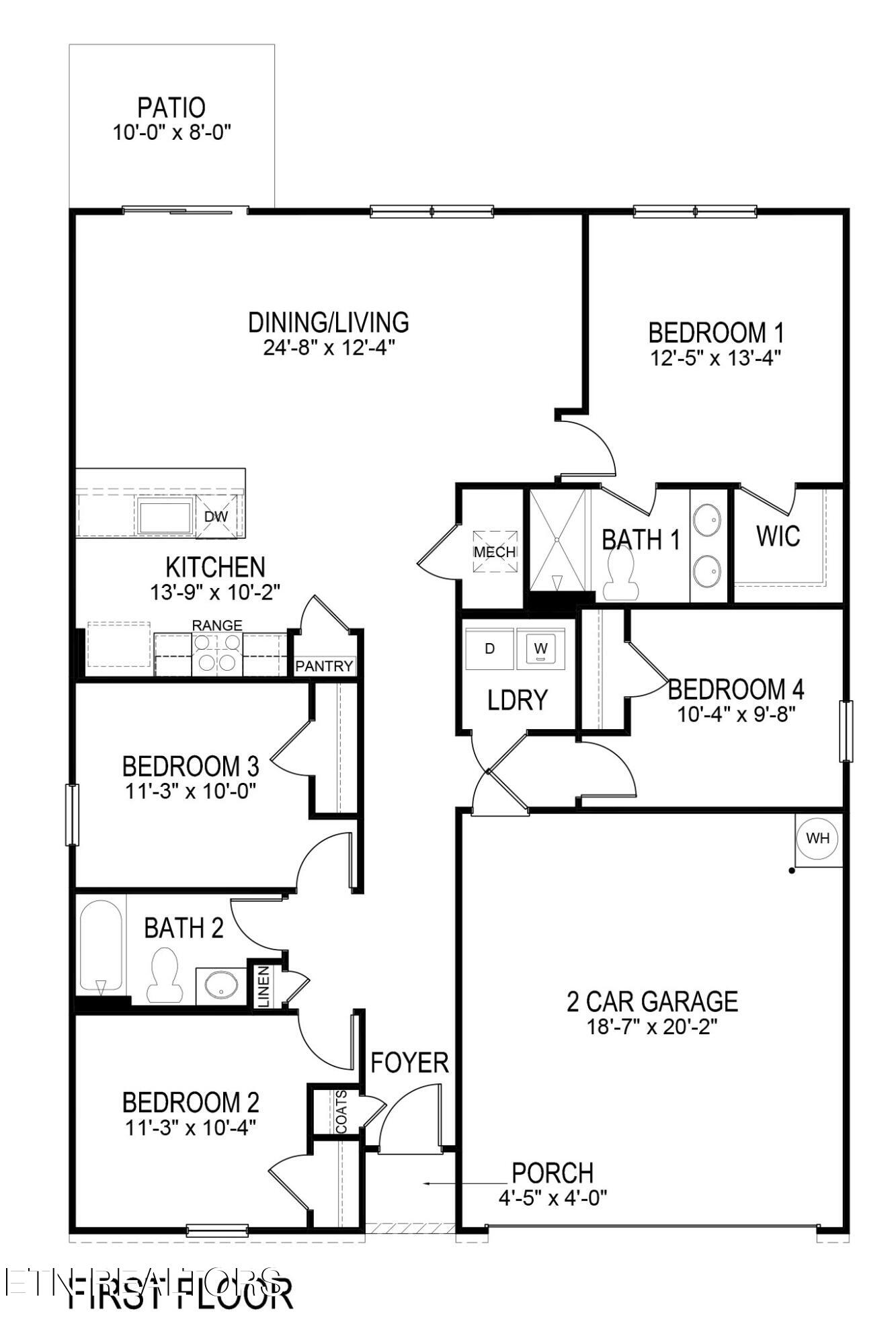 6825 Prospect Hl Lane Corryton, TN 37721 - Photo 2 of 2 Freeport Express Floor Plan 2048x1365