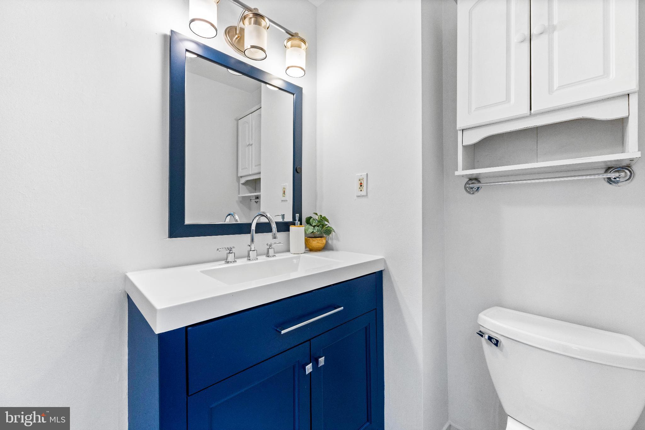 1046 Patapsco Street Baltimore, MD 21230 - Photo 14 of 19 a bathroom with a sink vanity mirror and toilet