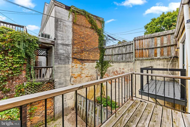 a view of building from balcony