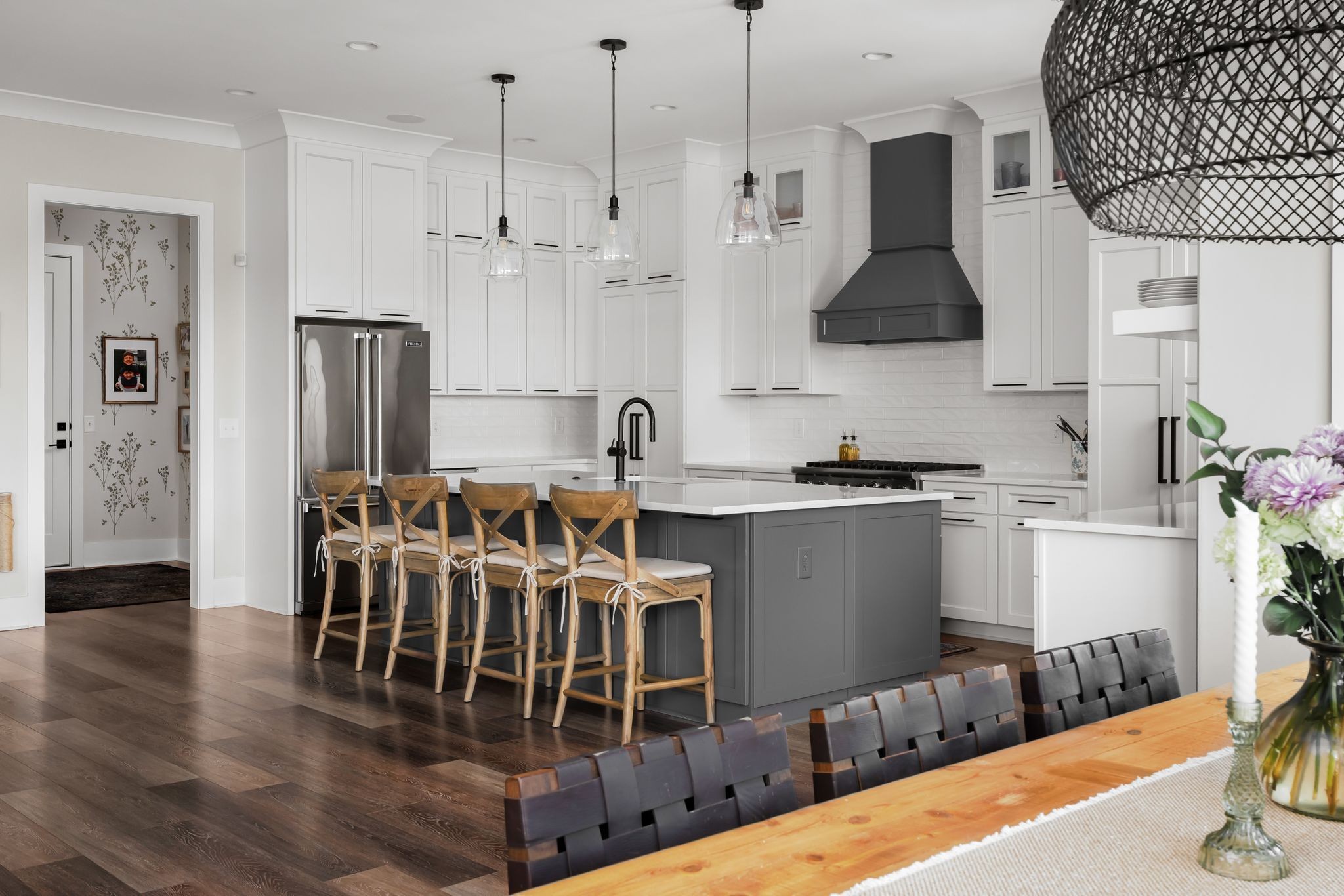 141 Kathryn Adele Lane Mount Juliet, TN 37122 - Photo 16 of 74 a kitchen with stainless steel appliances kitchen island granite countertop a table chairs and a refrigerator