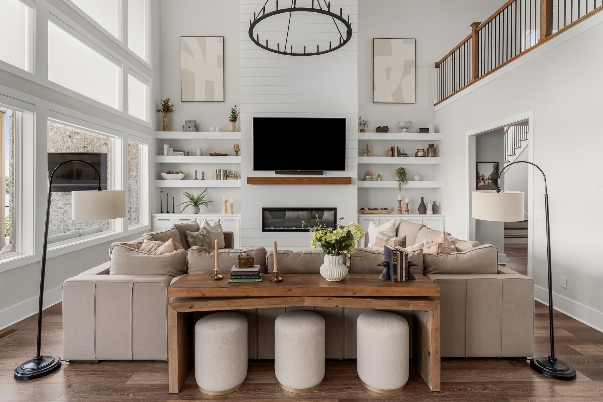 141 Kathryn Adele Lane Mount Juliet, TN 37122 - Photo 22 of 74 a living room with furniture a fireplace and a flat screen tv