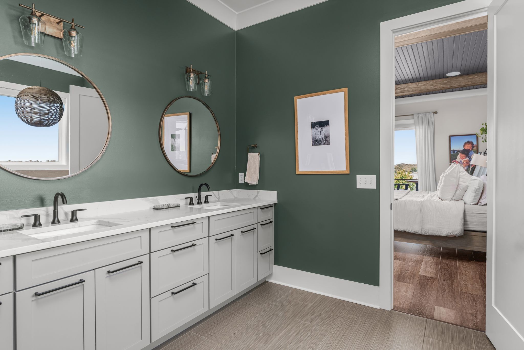 141 Kathryn Adele Lane Mount Juliet, TN 37122 - Photo 34 of 74 a bathroom with a double vanity sink and a mirror