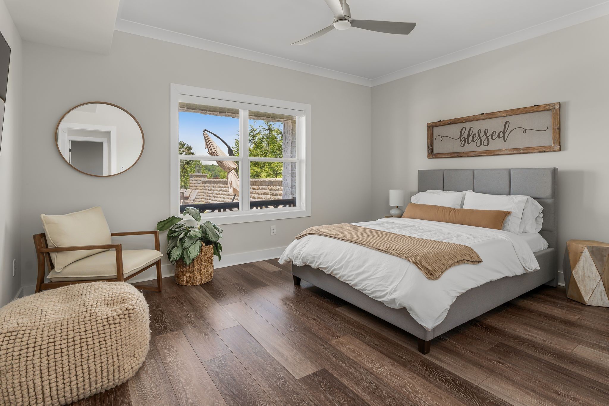 141 Kathryn Adele Lane Mount Juliet, TN 37122 - Photo 50 of 74 a bedroom with a bed chair and a large window