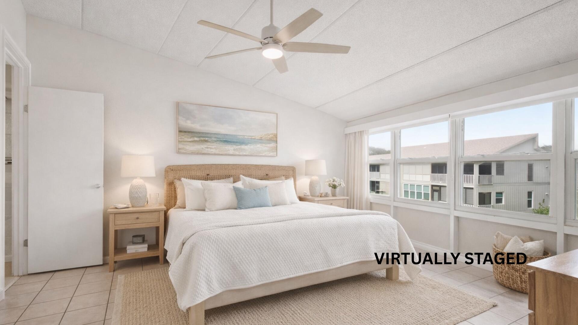 1456 Northeast Ocean Boulevard, Unit 9202 Stuart, FL 34996 - Photo 28 of 35 VIRTUALLY STAGED BEDROOM