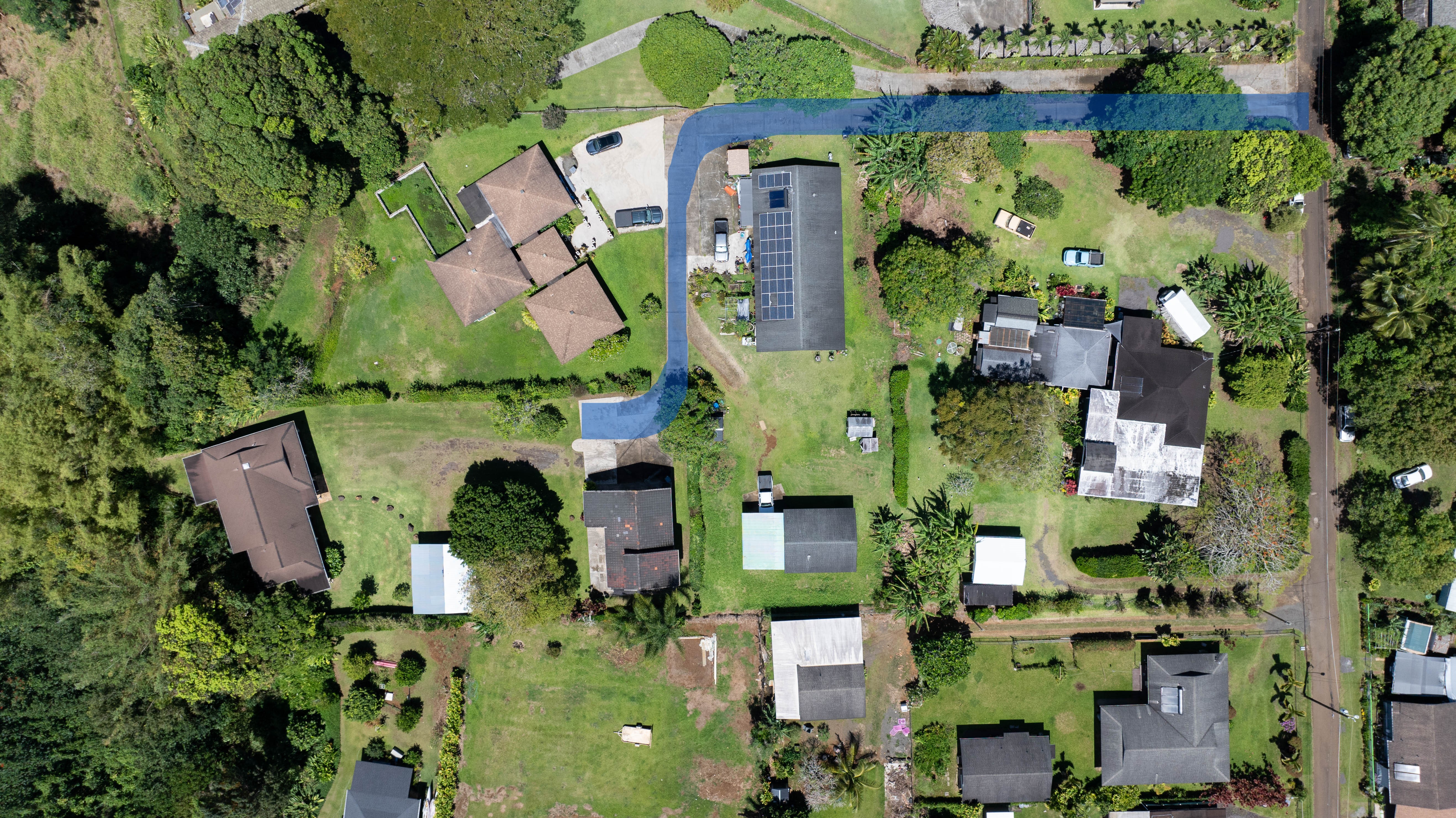 4085 B Noho Road Koloa, HI 96756 - Photo 29 of 30 an aerial view of houses with yard
