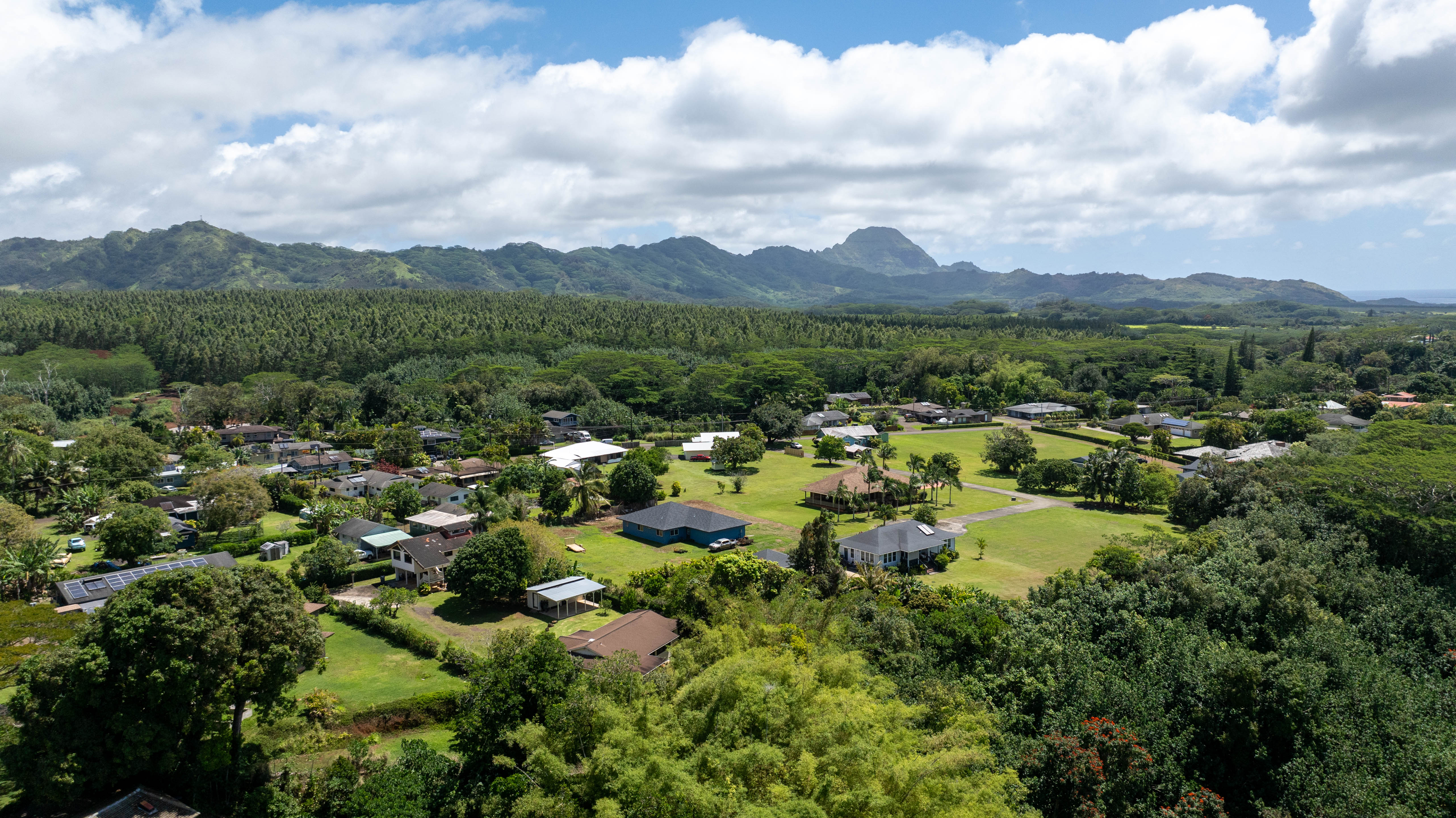 4085 B Noho Road Koloa, HI 96756 - Photo 3 of 30 a view of a city with lush green forest